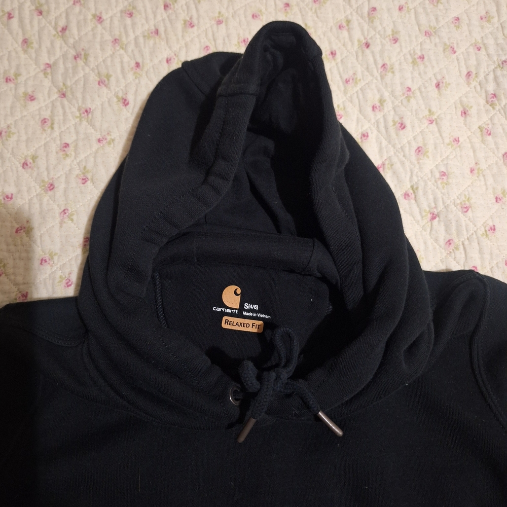 Carhartt Women's Black Relaxed Fit Hoodie